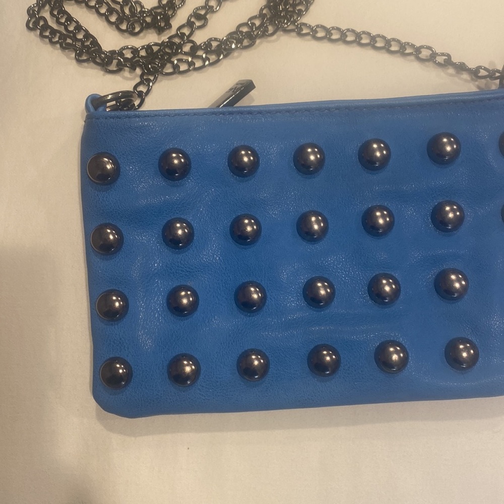 Crossbody Studded Blue Bag - Picture 3 of 5